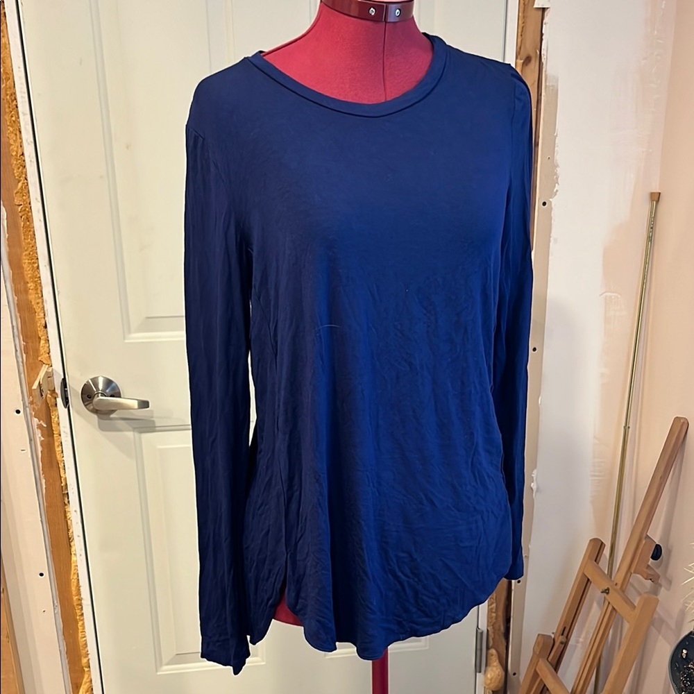 Elegant Navy Blue Women's Top